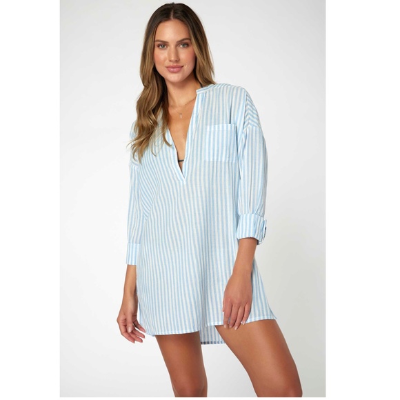 O'Neill Belize Strip Cover-Up Tunic - Picture 1 of 8